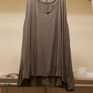 Lane Bryant long length olive tank 26/28